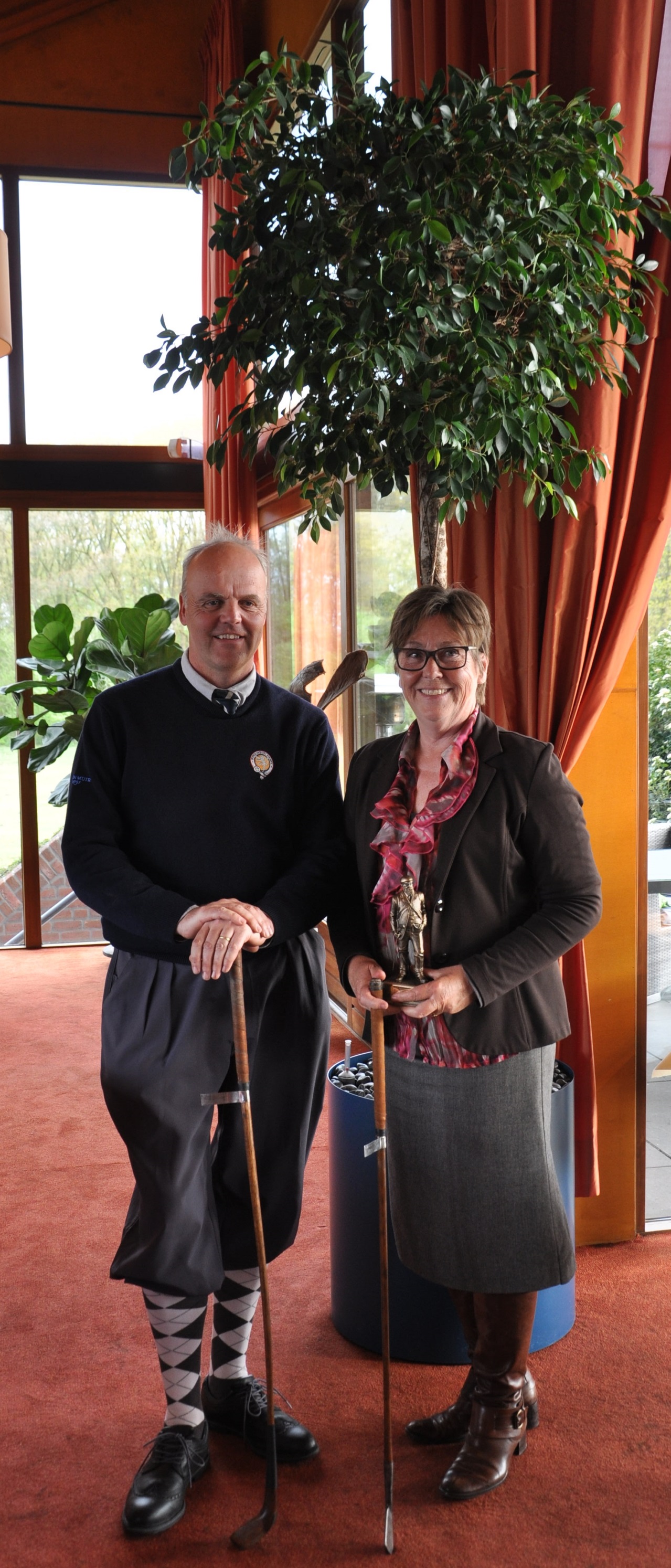 1ste prijs winnaars: Iain Forrester en Yvonne van Mulken